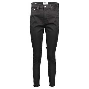 Calvin Klein Black Cotton Jeans & Pant