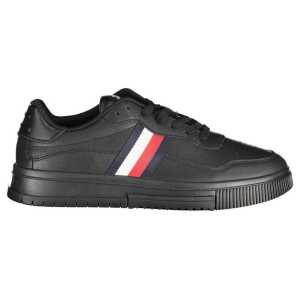 Tommy Hilfiger Black Polyester Sneaker