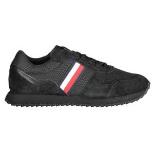 Tommy Hilfiger Black Polyester Sneaker