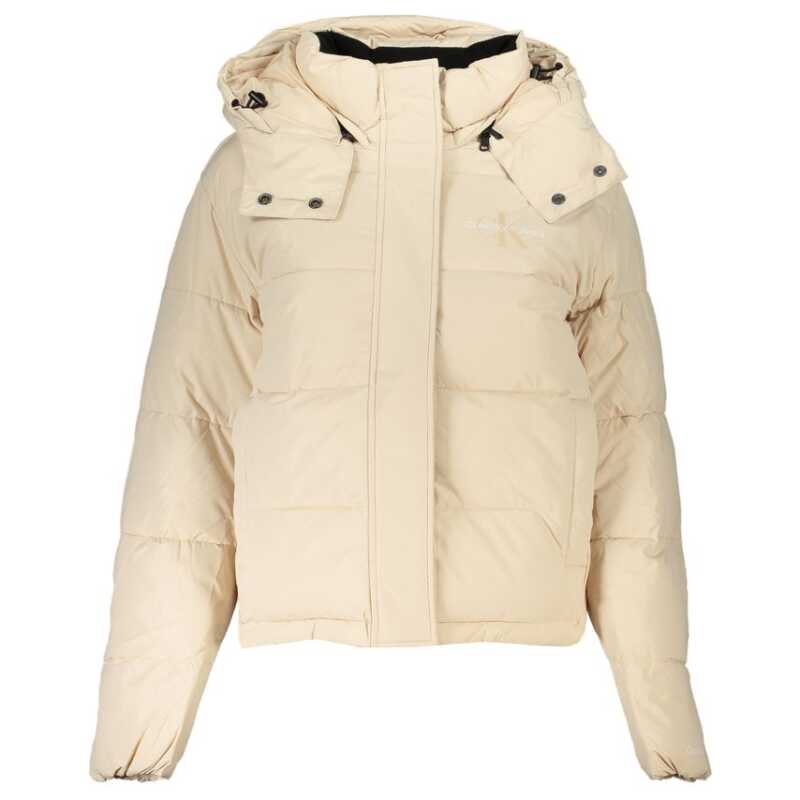 Calvin Klein Beige Polyester Jackets &amp; Coat, theFeinheit