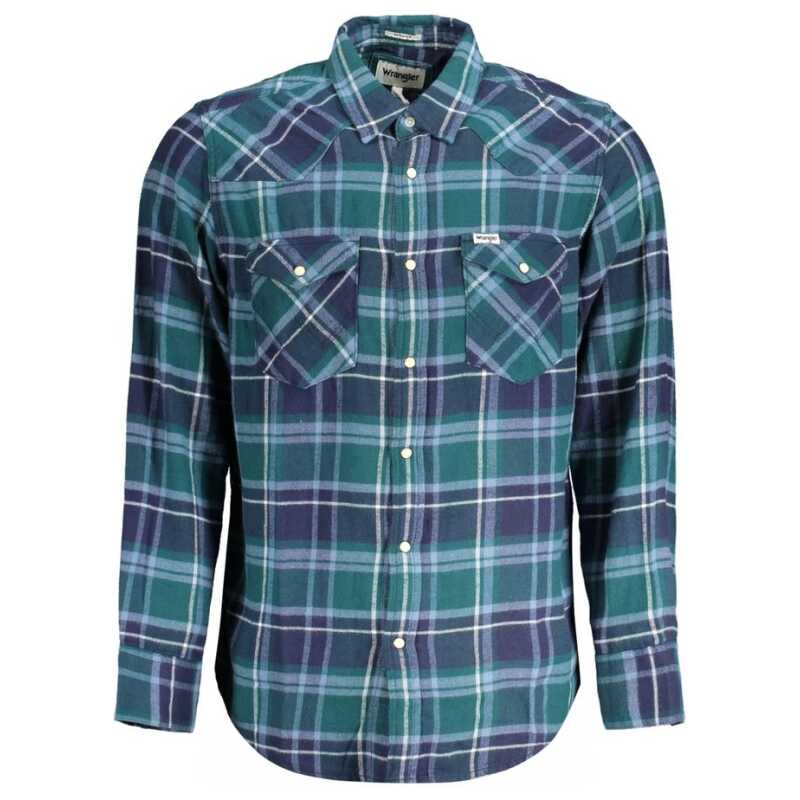 Wrangler Green Cotton Shirt, theFeinheit