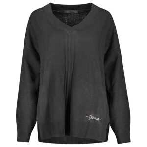Guess Jeans Black Cotton Sweater