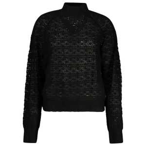 Guess Jeans Black Alpaca Leather Sweater