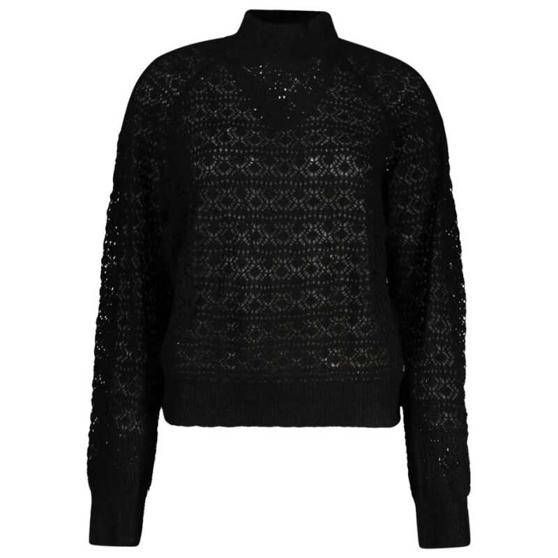 Guess Jeans Black Alpaca Leather Sweater, theFeinheit