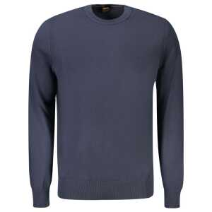 Hugo Boss Blue Cotton Sweater