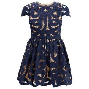 Self-Portrait Embroidered short Dress