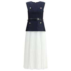 Self-Portrait Pleated midi Dress