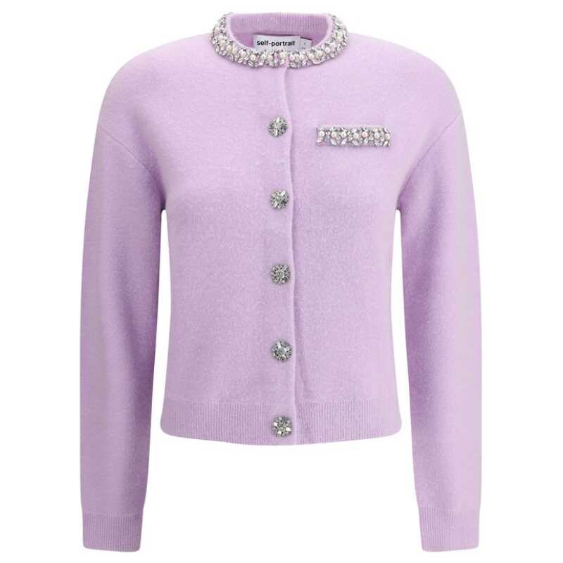 Self-Portrait Jeweled Cardigan, theFeinheit