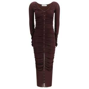 Self-Portrait Draped knit Dress