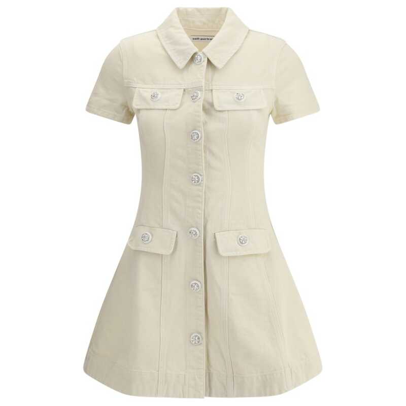 Self-Portrait Denim short Dress, theFeinheit