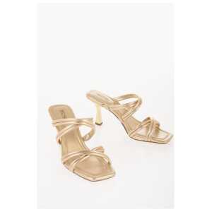 Michael Kors MICHAEL Metallic Leather CORRINE Sandals with Heel 9cm