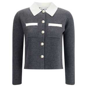 Self-Portrait Contrast collar Cardigan