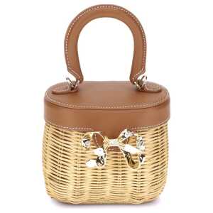 Self-Portrait Rattan Handbag