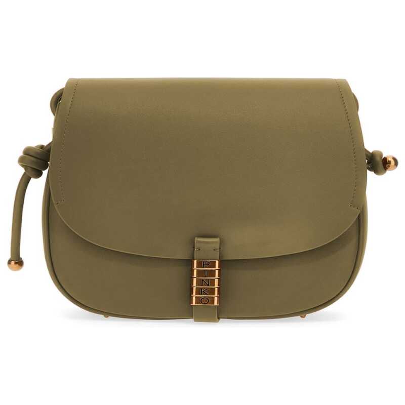 PINKO Green Leather Crossbody Bag, theFeinheit