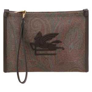 Etro Pouch bag with Pegaso detail