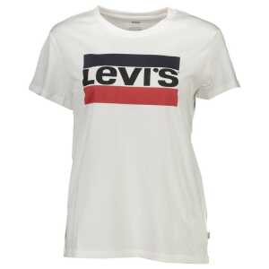 Levi's White Cotton Tops & T-Shirt