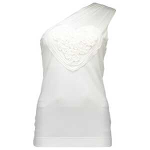 Love Moschino White Elastane Tops & T-Shirt