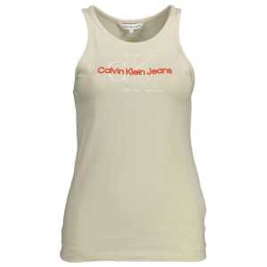 Calvin Klein Beige Cotton Tops & T-Shirt
