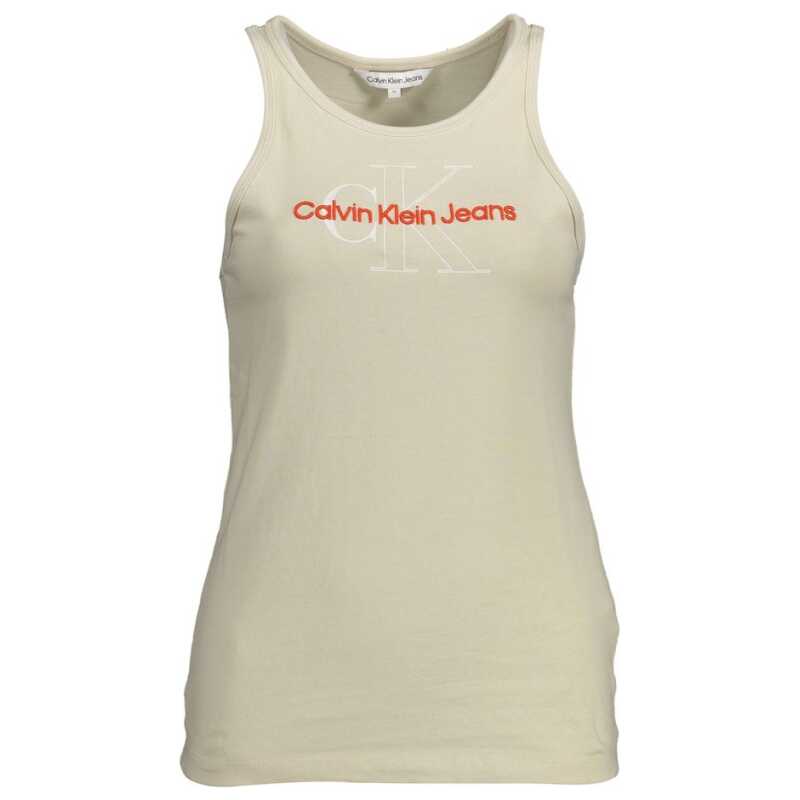Calvin Klein Beige Cotton Tops &amp; T-Shirt, theFeinheit