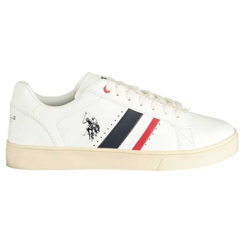 U.S. POLO ASSN. White Eco Leather Sneaker, theFeinheit