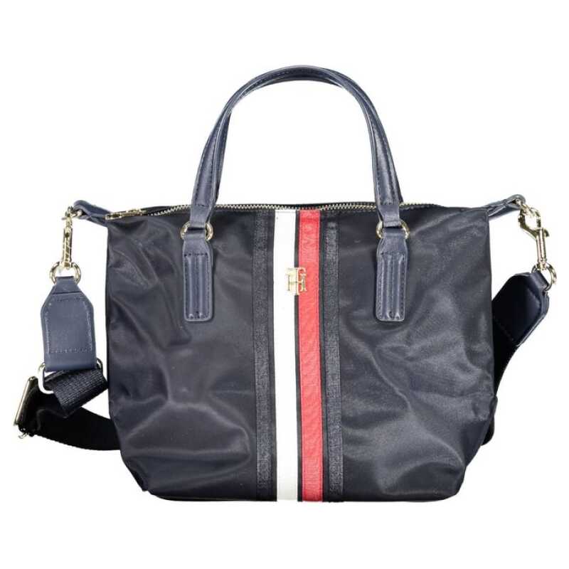 Tommy Hilfiger Blue Nylon Handbag, theFeinheit