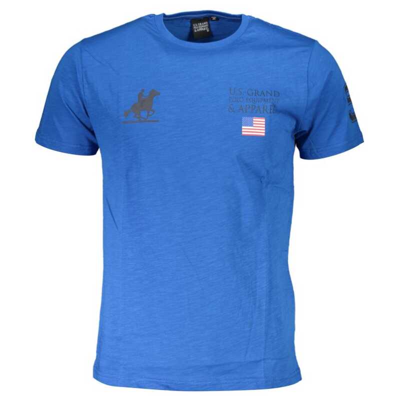 U.S. Grand Polo Blue Cotton T-Shirt, theFeinheit