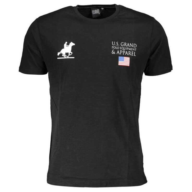 U.S. Grand Polo Black Cotton T-Shirt, theFeinheit