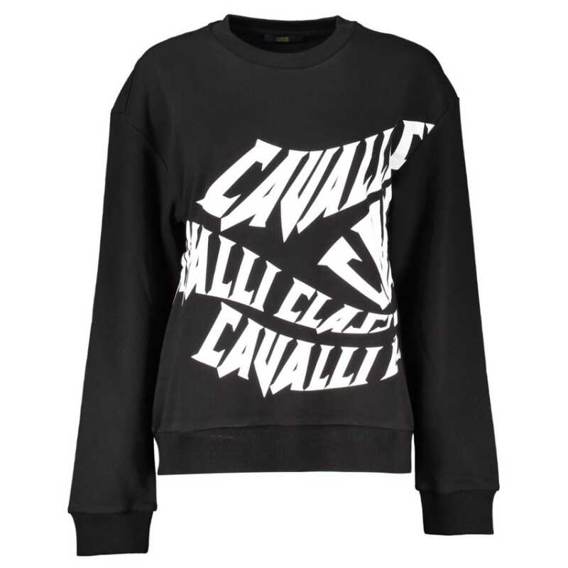 Cavalli Class Black Cotton Sweater, theFeinheit
