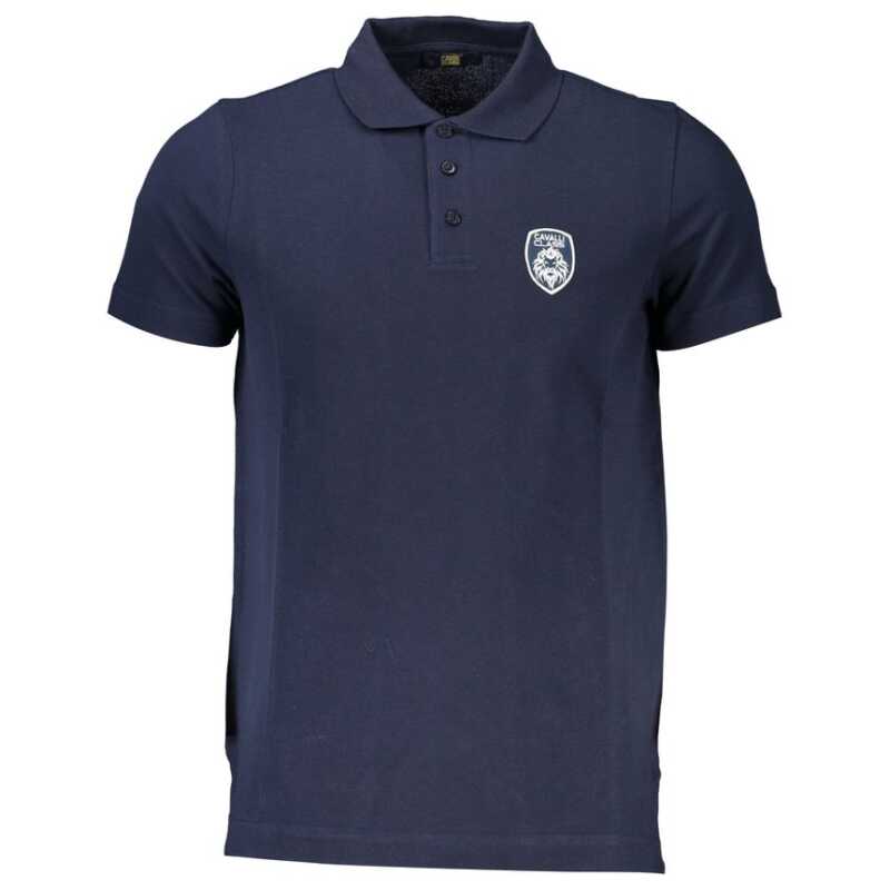 Cavalli Class Blue Cotton Polo Shirt, theFeinheit