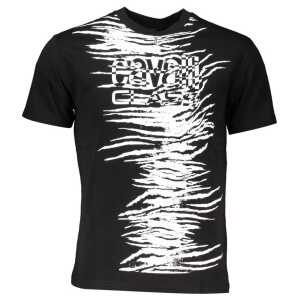 Cavalli Class Black Cotton T-Shirt