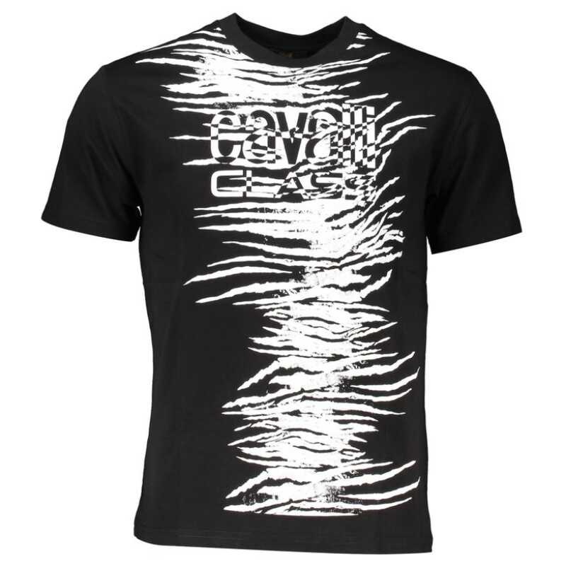 Cavalli Class Black Cotton T-Shirt, theFeinheit