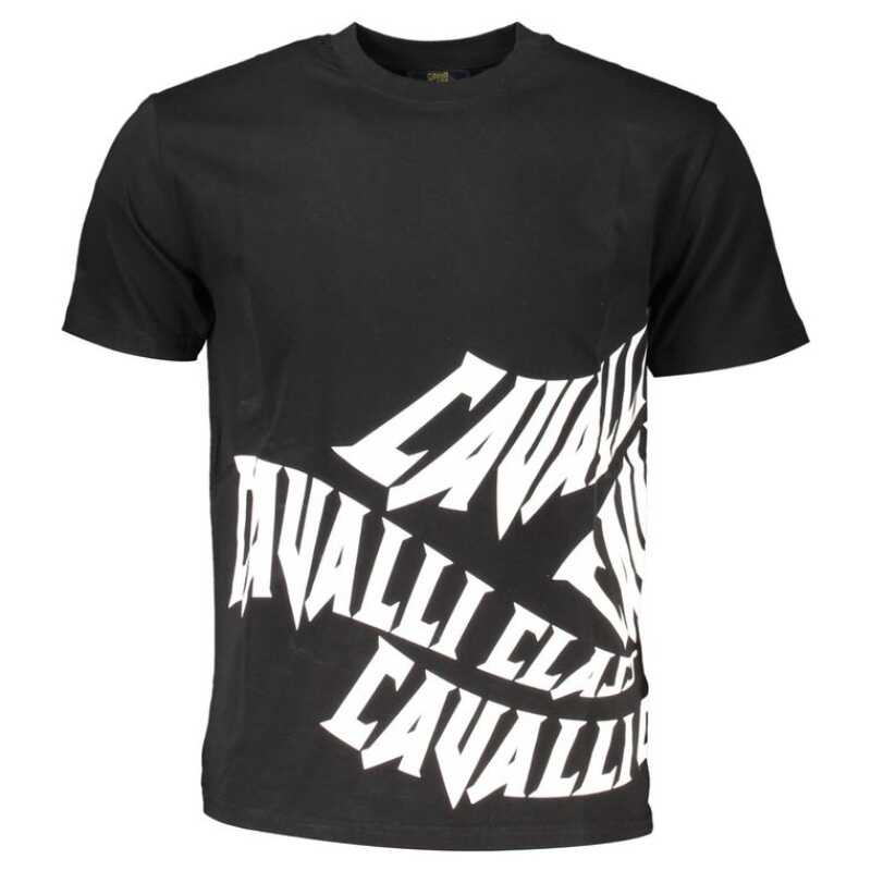 Cavalli Class Black Cotton T-Shirt, theFeinheit