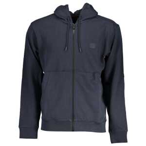 Hugo Boss Blue Cotton Sweater