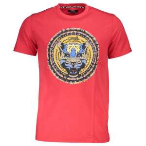 Cavalli Class Red Cotton T-Shirt