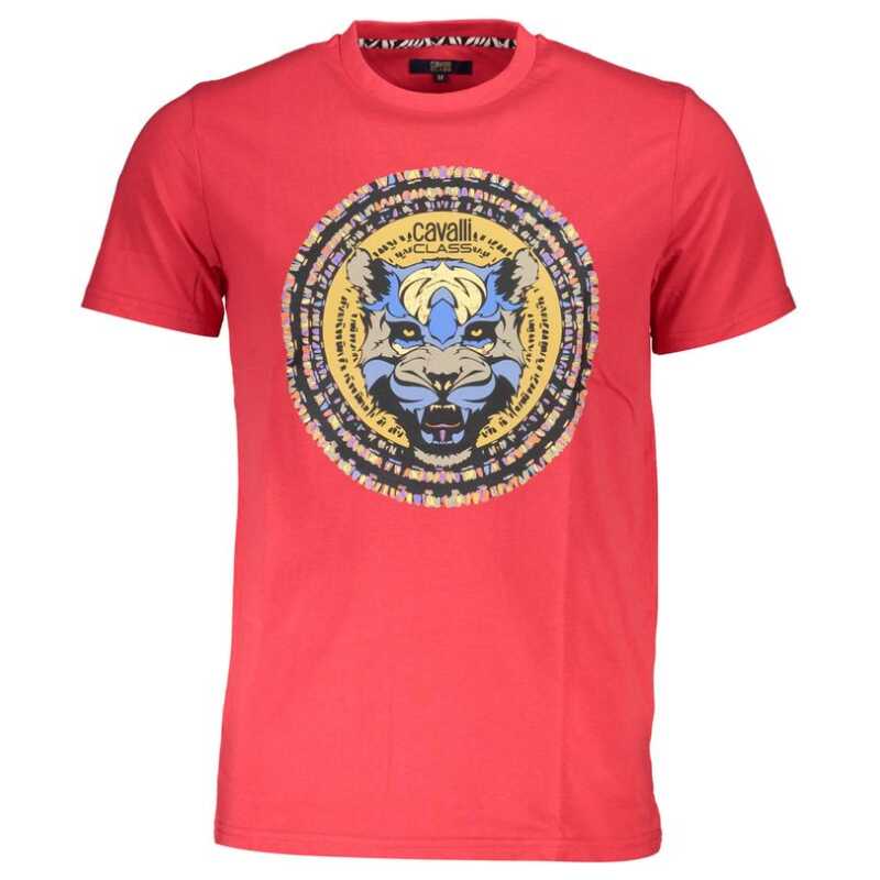 Cavalli Class Red Cotton T-Shirt, theFeinheit