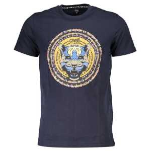 Cavalli Class Blue Cotton T-Shirt