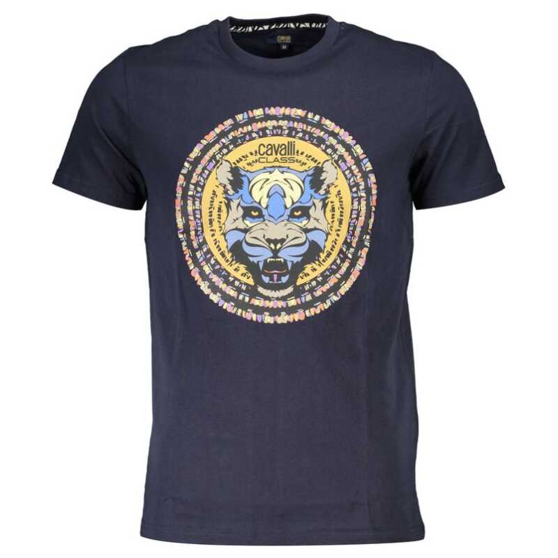 Cavalli Class Blue Cotton T-Shirt, theFeinheit