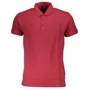 Cavalli Class Red Cotton Polo Shirt