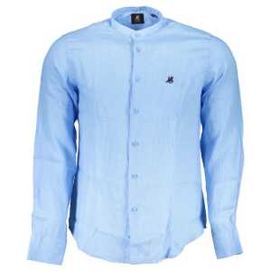 U.S. Grand Polo Blue Linen Shirt