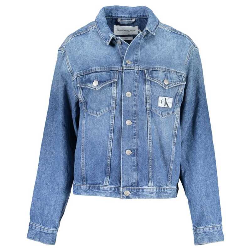 Calvin Klein Blue Cotton Jackets &amp; Coat, theFeinheit