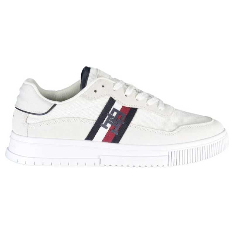 Tommy Hilfiger White Polyester Sneaker, theFeinheit
