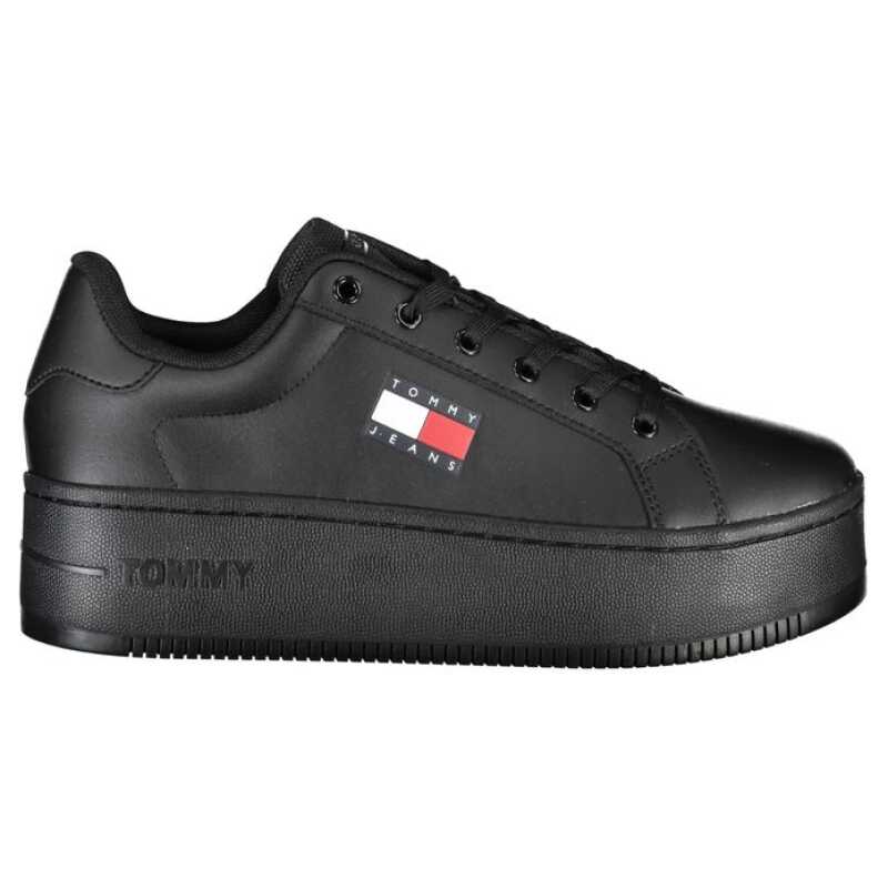 Tommy Hilfiger Black Polyester Sneaker, theFeinheit
