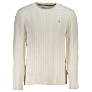 Tommy Hilfiger White Cotton Sweater