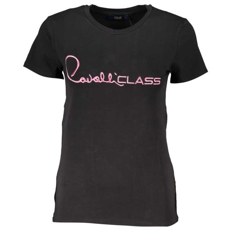 Cavalli Class Black Cotton Tops &amp; T-Shirt, theFeinheit
