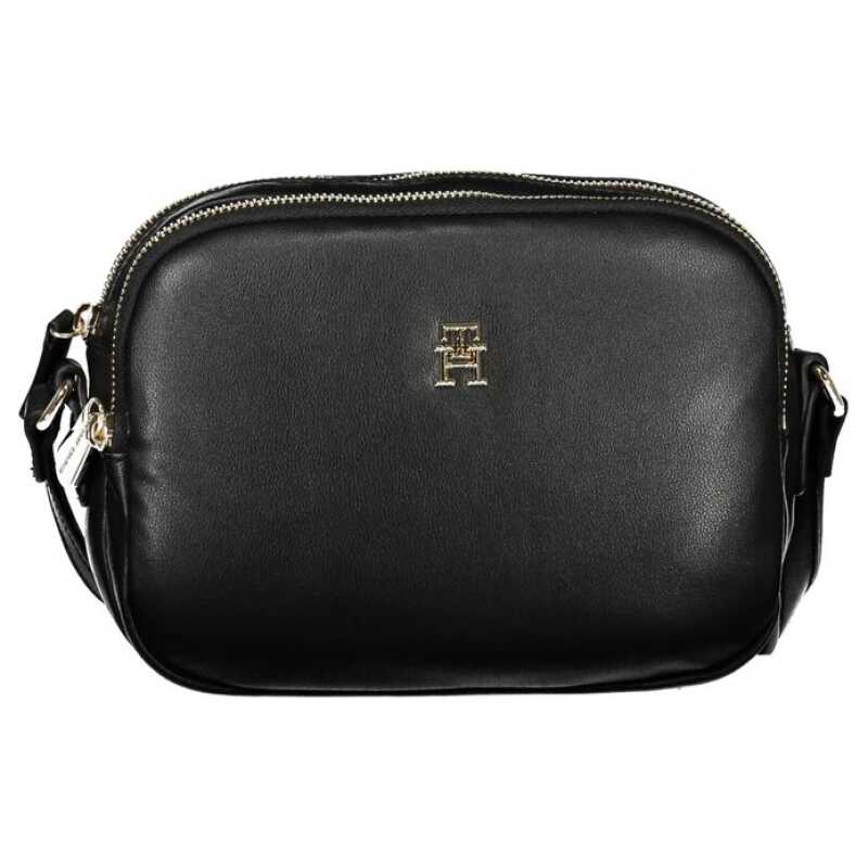 Tommy Hilfiger Black Polyester Handbag, theFeinheit