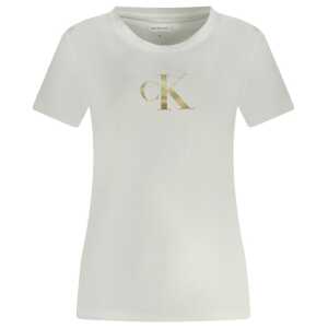 Calvin Klein White Cotton Tops & T-Shirt