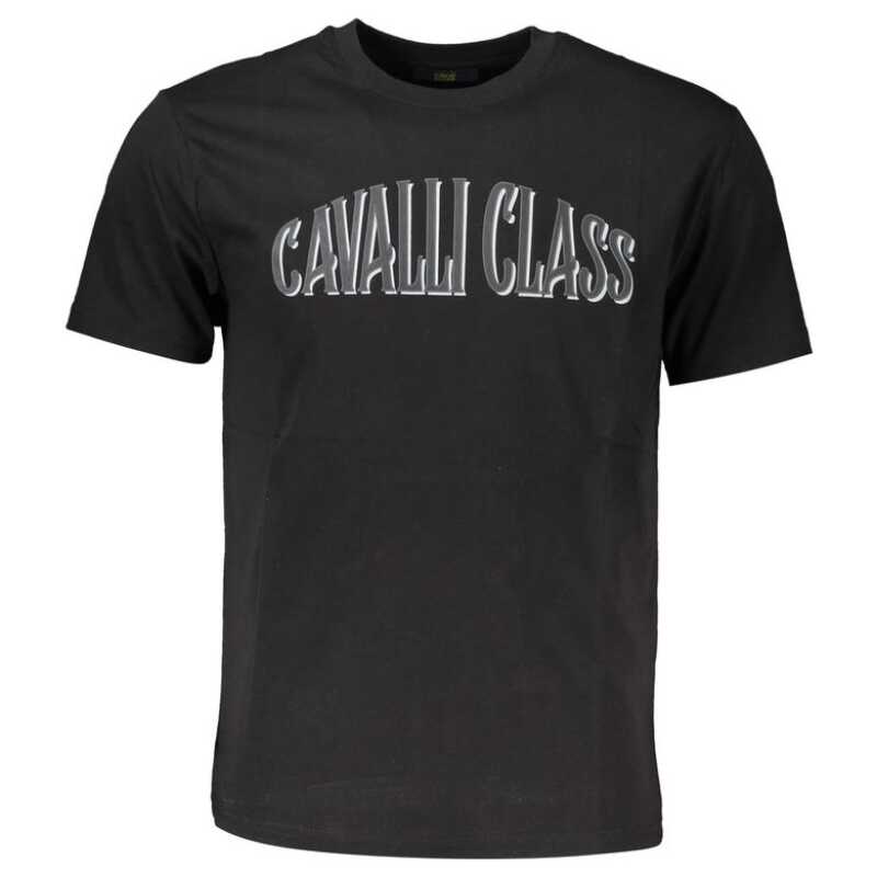 Cavalli Class Black Cotton T-Shirt, theFeinheit