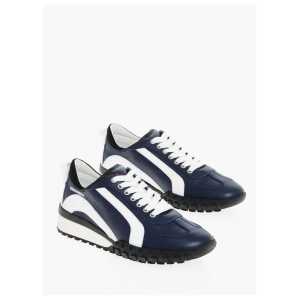 Dsquared² LEGEND Leather Sneakers with Contrasting Details