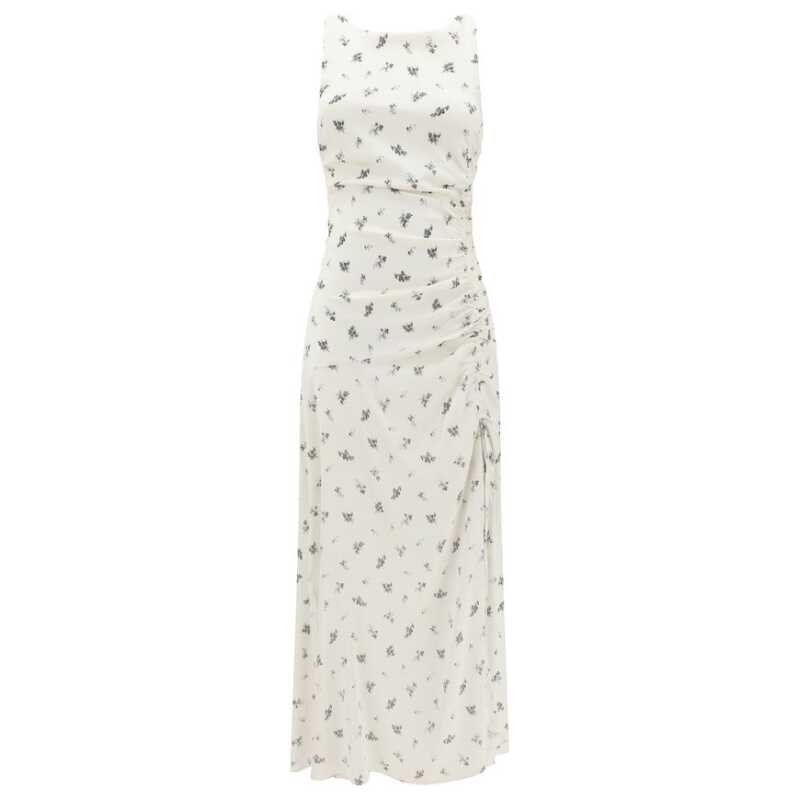 Ganni Satin floral long Dress, theFeinheit