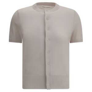 Extreme Cashmere Short-sleeve Cardigan
